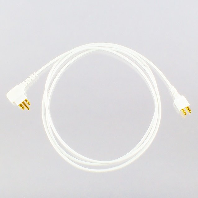 Connection cable white, monaural